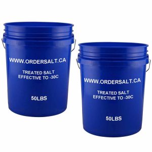 2 Pails - 100lbs Treated Salt
