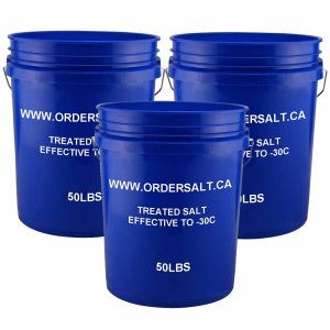 3 Pails - 150lbs Treated Salt