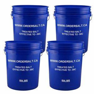 4 Pails - 200lbs Treated Salt
